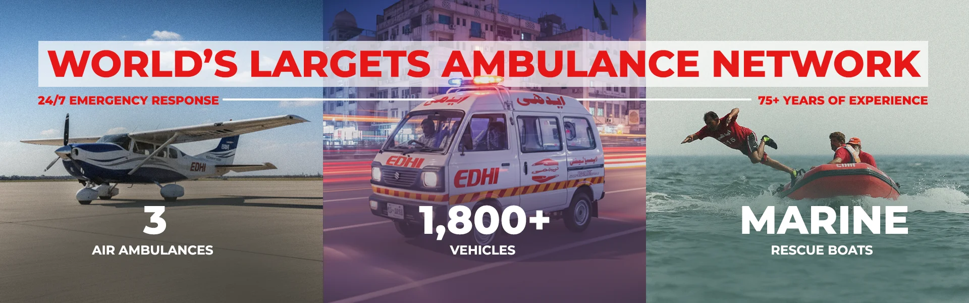 Edhi Ambulance Network Banner